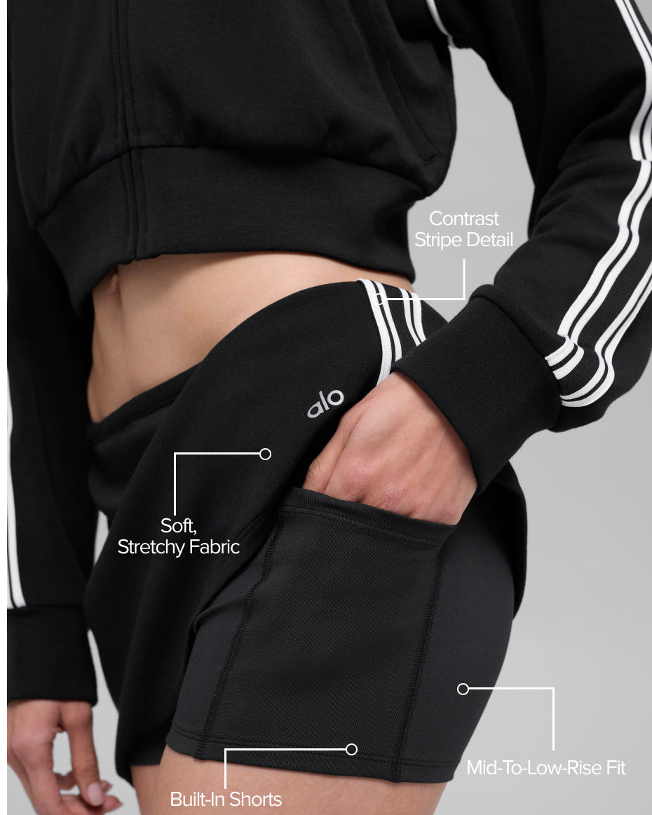 Track Star Mini Skirt - Black