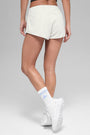 Polar Fleece Retreat Short - White Heather Grey
