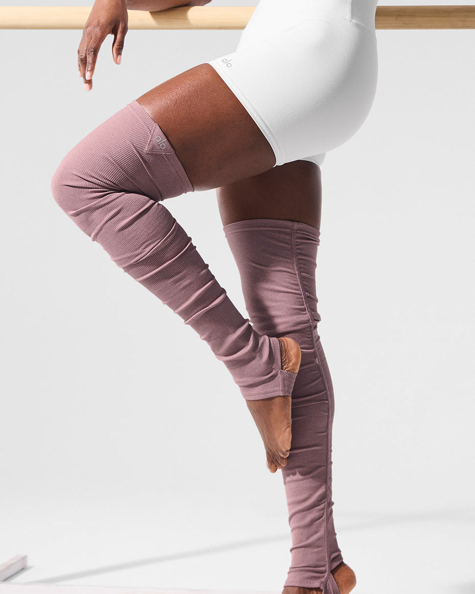 Goddess Leg Warmers - Smoky Quartz Heather