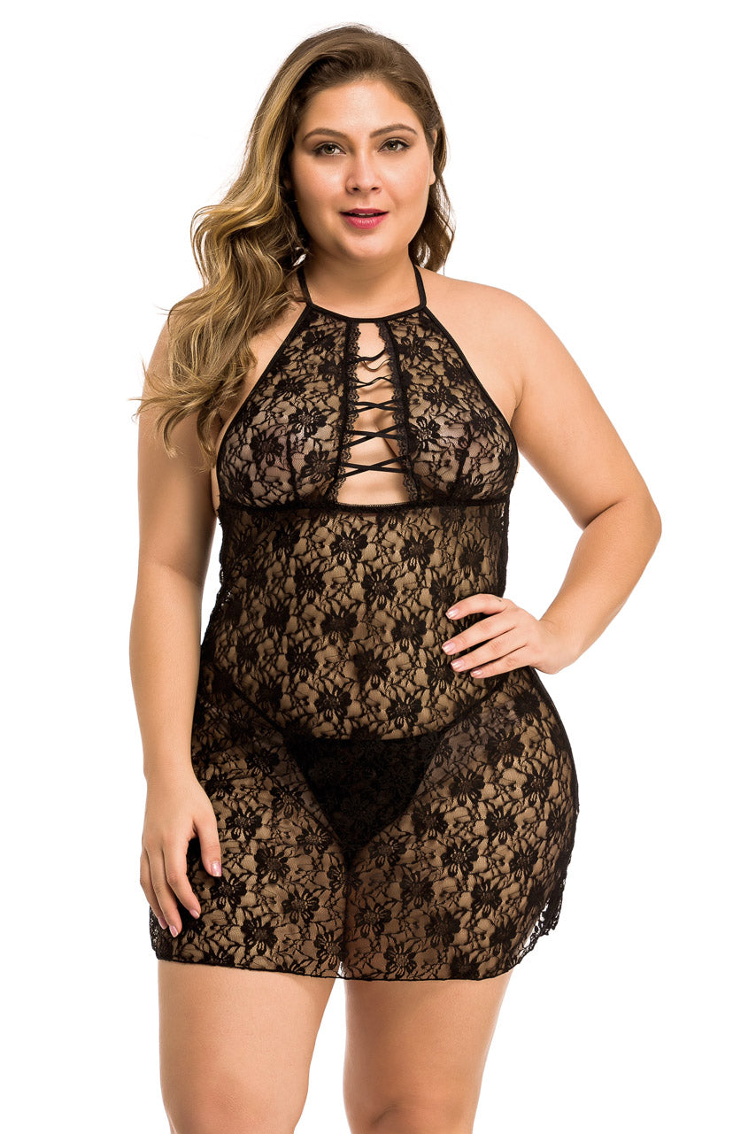 Plus Size Daisy Lace Chemise