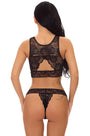 Lace Keyhole Bralette Set