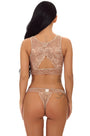 Lace Keyhole Bralette Set
