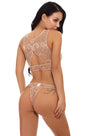 Lace Keyhole Bralette Set