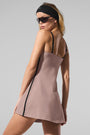 Airbrush Streamlined Dress - Taupe/Black