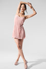 Micro Plisse Game On Tennis Dress - Pink Quartz