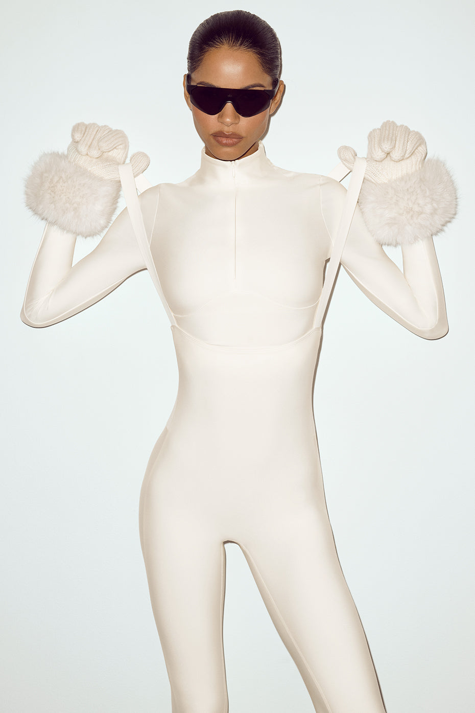 Airlift Winter Warm Ski Time Bib - Ivory