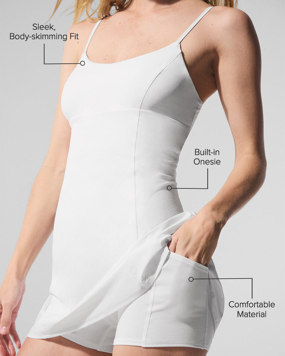 Breezy Tennis Dress - White