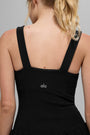 Alosoft Break Point Tennis Dress - Black