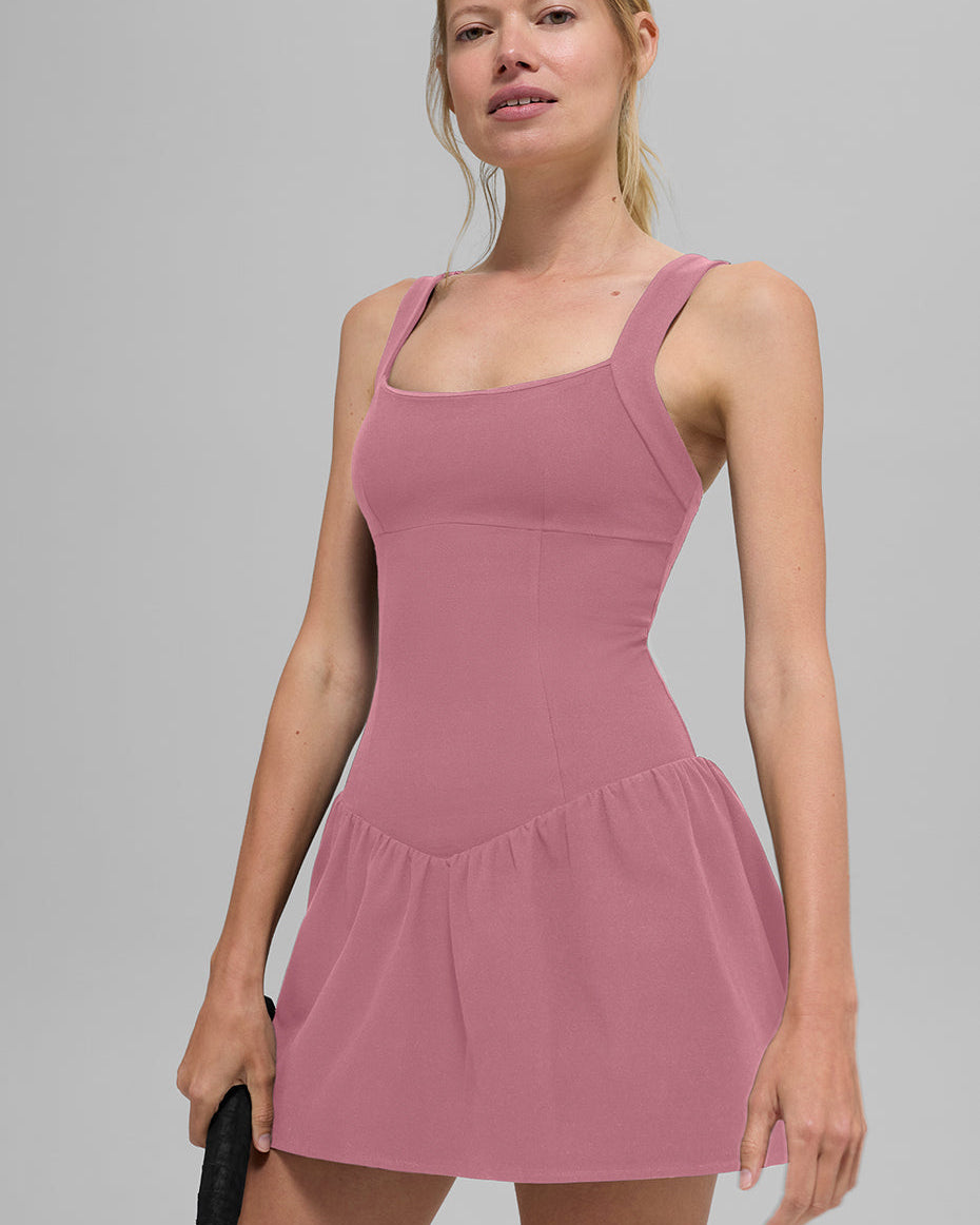 Alosoft Break Point Tennis Dress - Pink Wild Rose