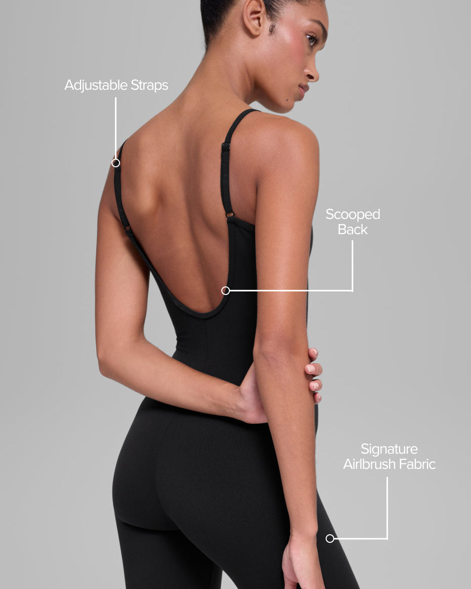 Airbrush Bootcut One And Done Onesie - Black