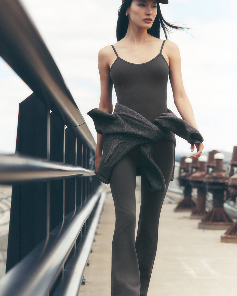 Airbrush Bootcut One And Done Onesie - Anthracite