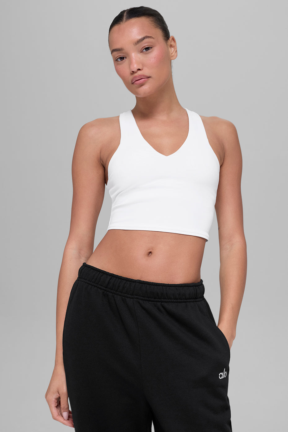 Airbrush Real Bra Tank - White