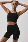 Seamless Ribbed Favorite Bra Tank - Black