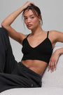 Cashmere Jet Set Bra - Black