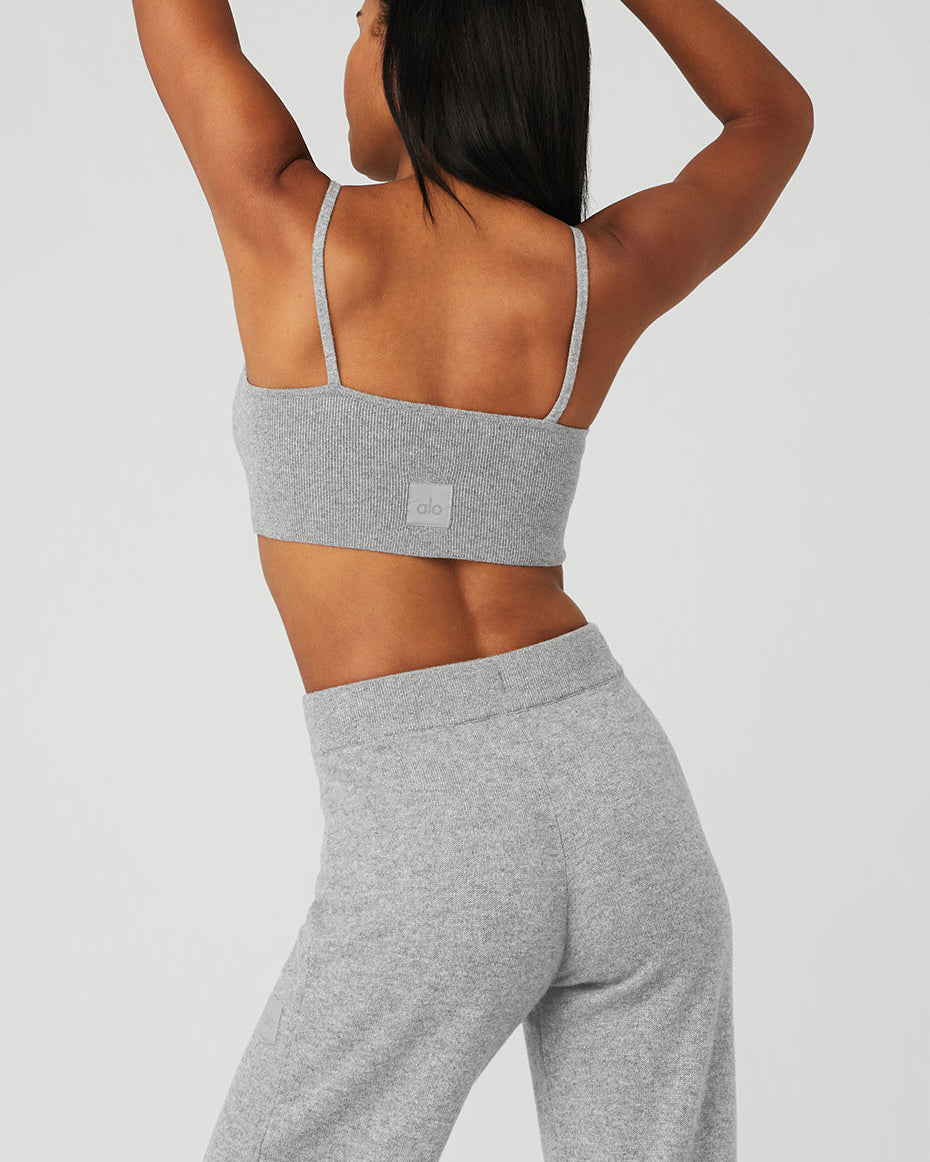 Cashmere Jet Set Bra - Dove Grey Heather