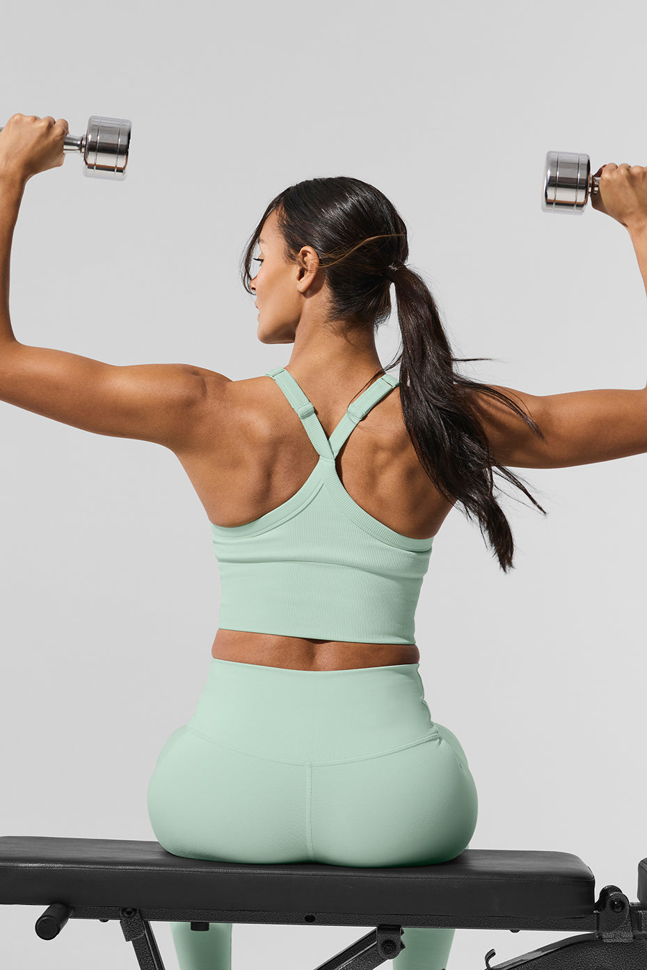Seamless Ribbed Favorite Bra Tank - Spearmint