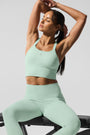 Seamless Ribbed Favorite Bra Tank - Spearmint