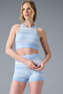 Sport Play Knit Bra - Seashell Blue/Ivory