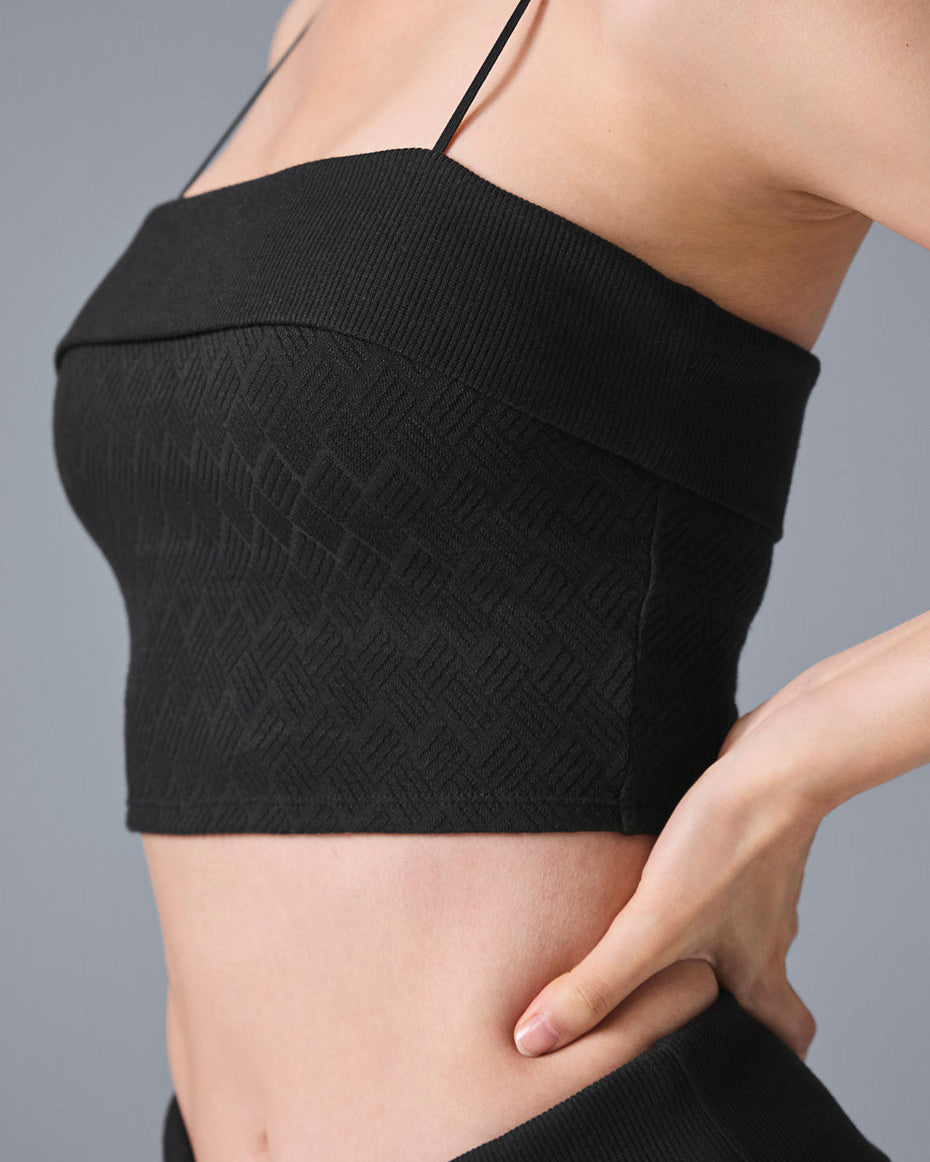 Doubles Only Bra Tank - Black