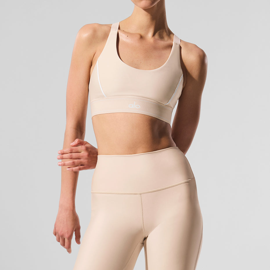 Airlift Suit Up Bra - Macadamia/White