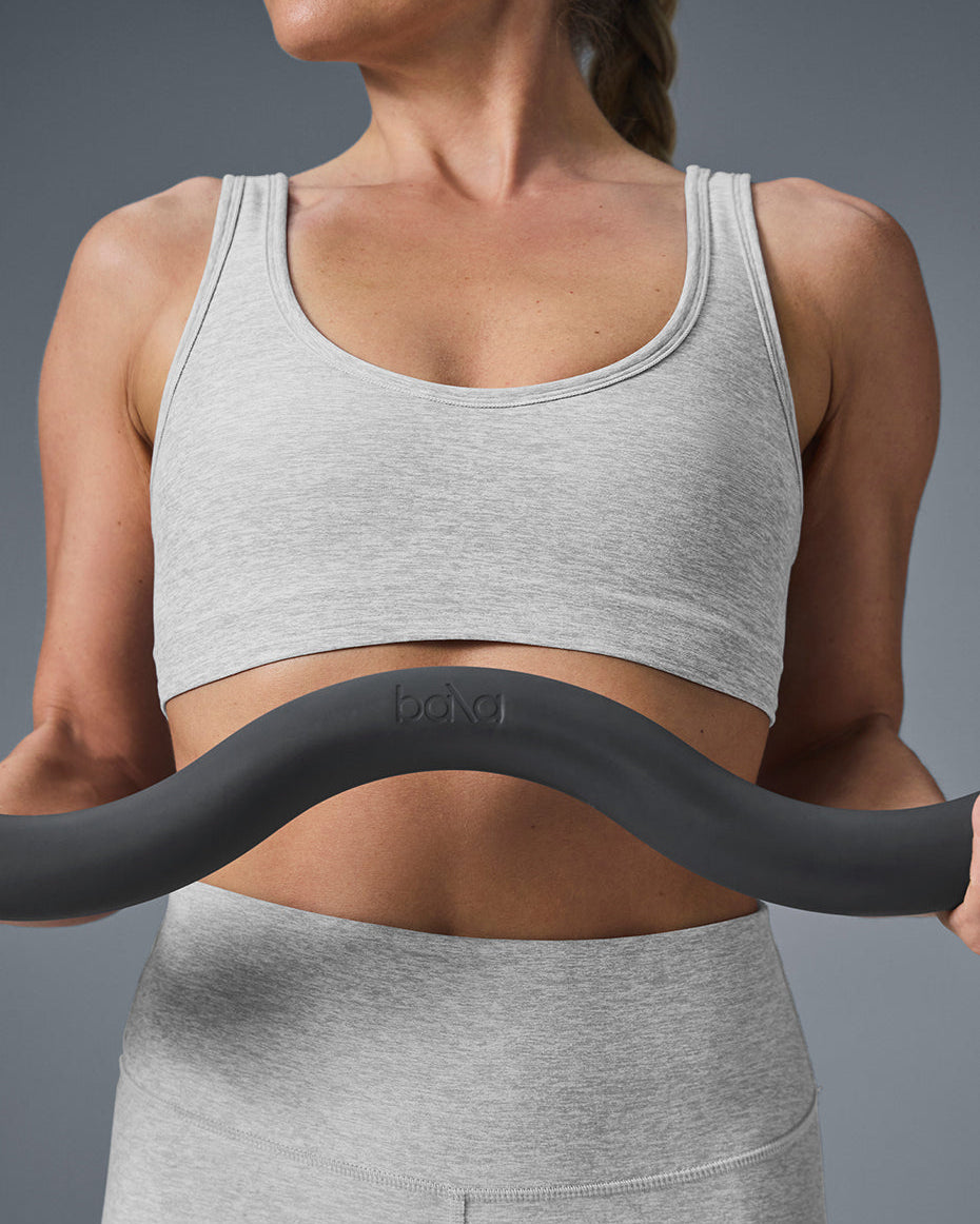 Alosoft Center Stage Bra - Athletic Heather Grey