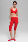 Alosoft Center Stage Bra - Bright Red