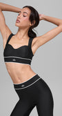 Airlift Alignment Bra - Black/White