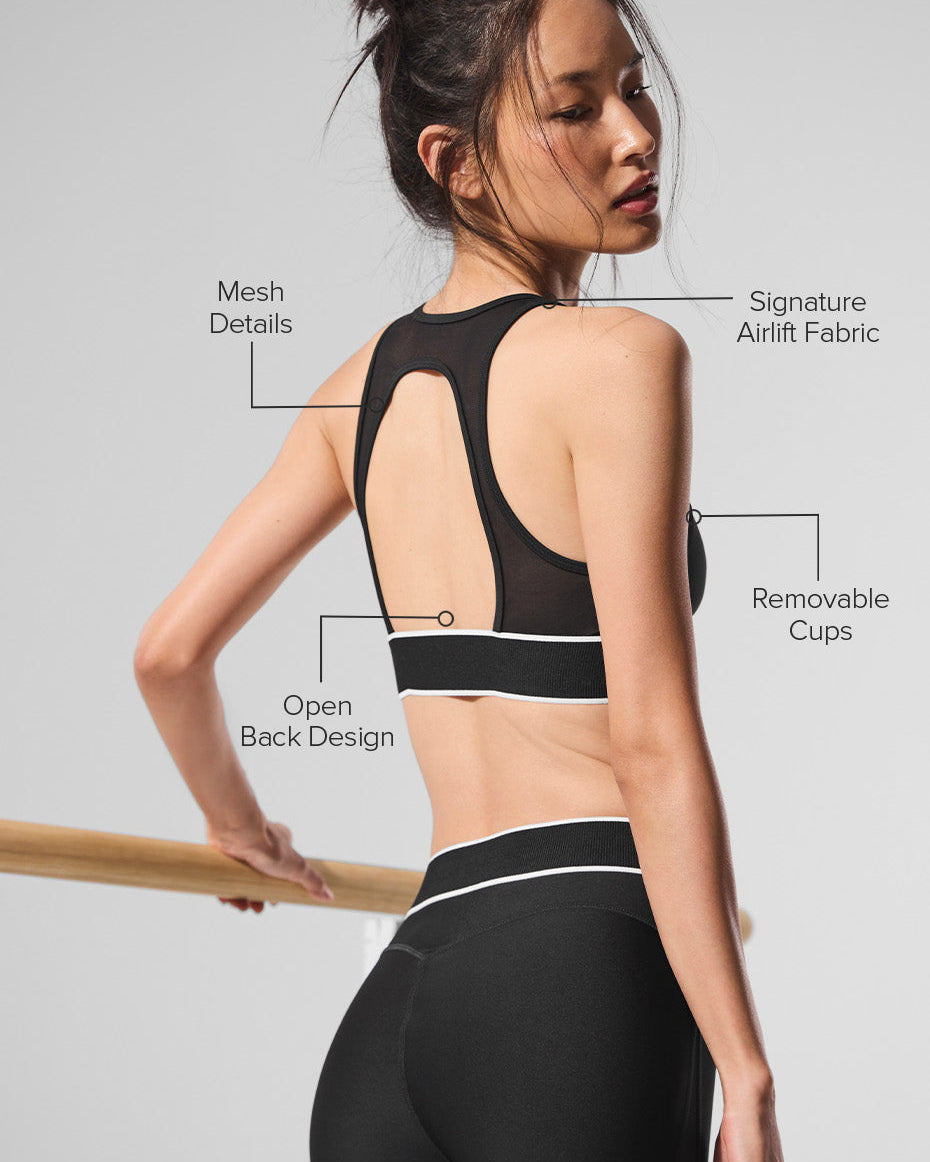 Airlift Mesh Darling Bra - Black