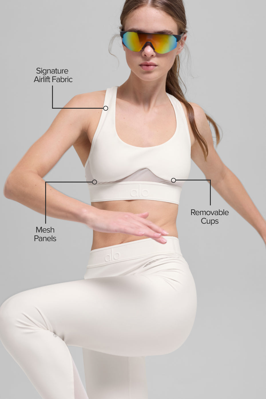 Airlift Rebel Bra - Ivory