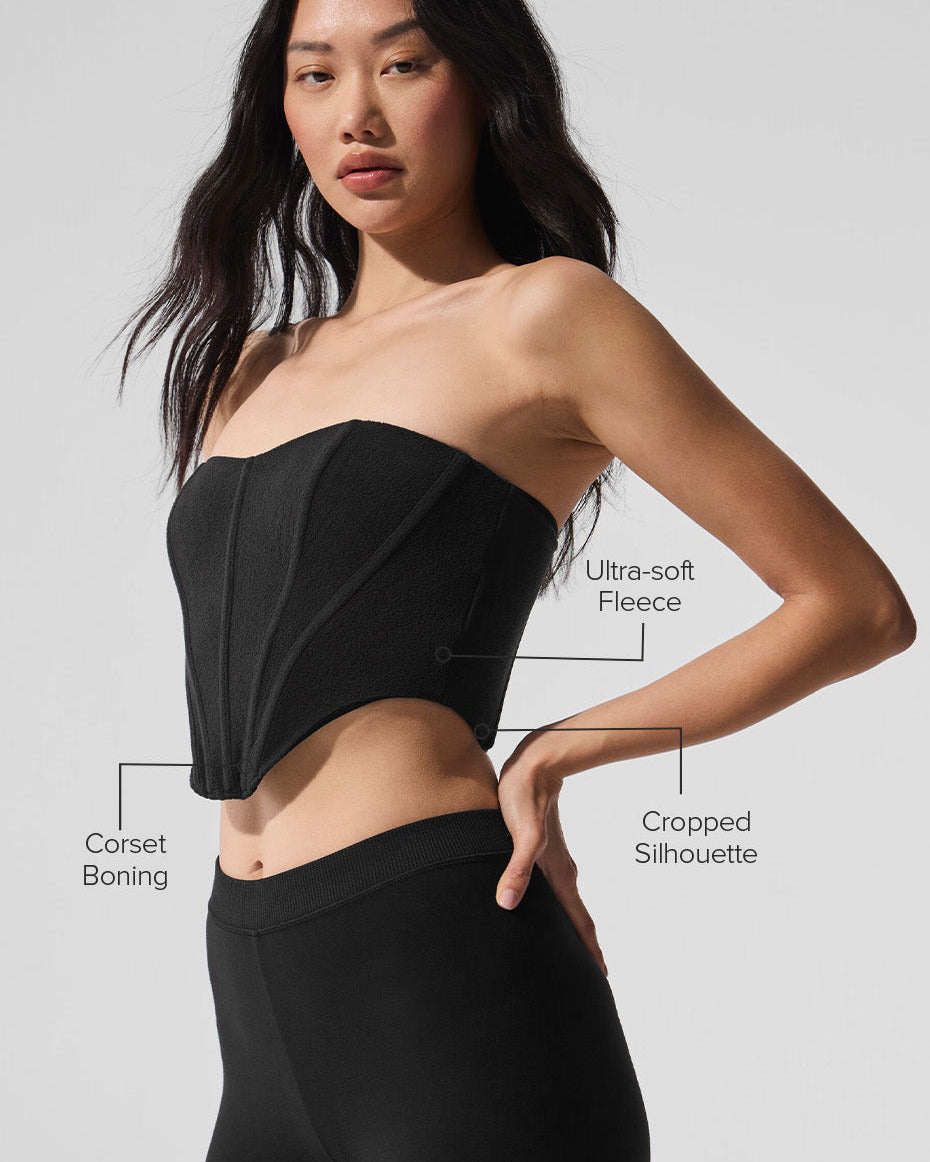 Polar Fleece Corset - Black