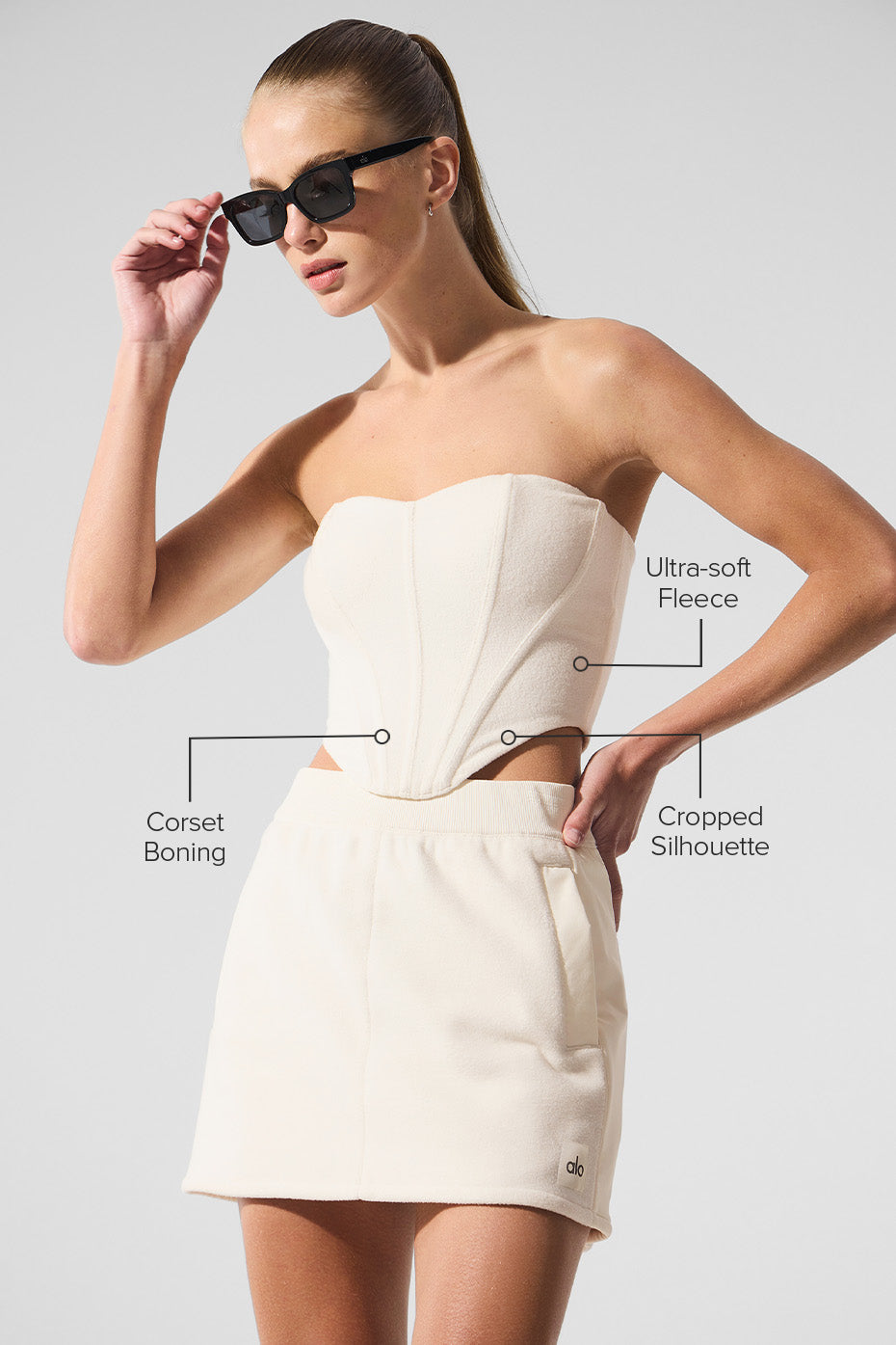 Polar Fleece Corset - Ivory