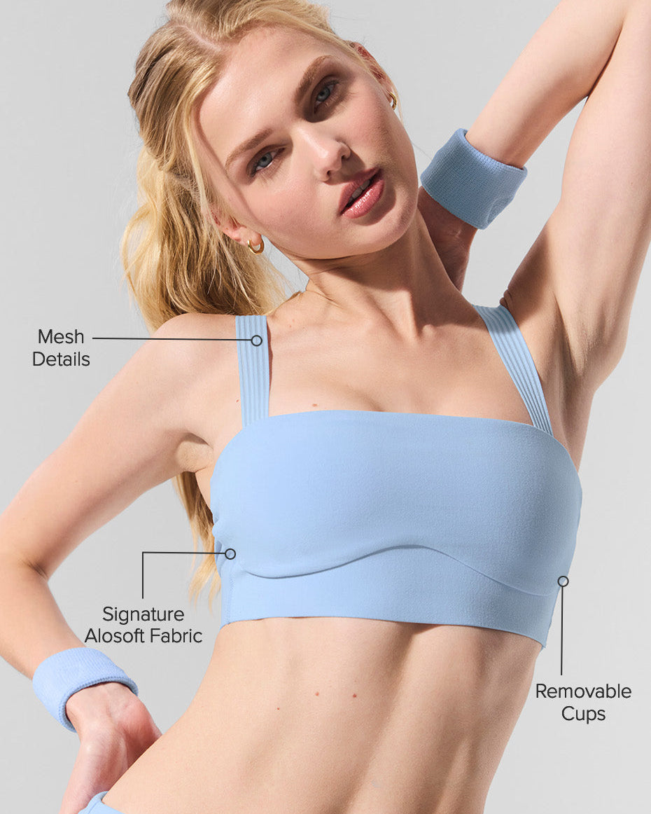Alosoft Serve It Up Bra - Seashell Blue