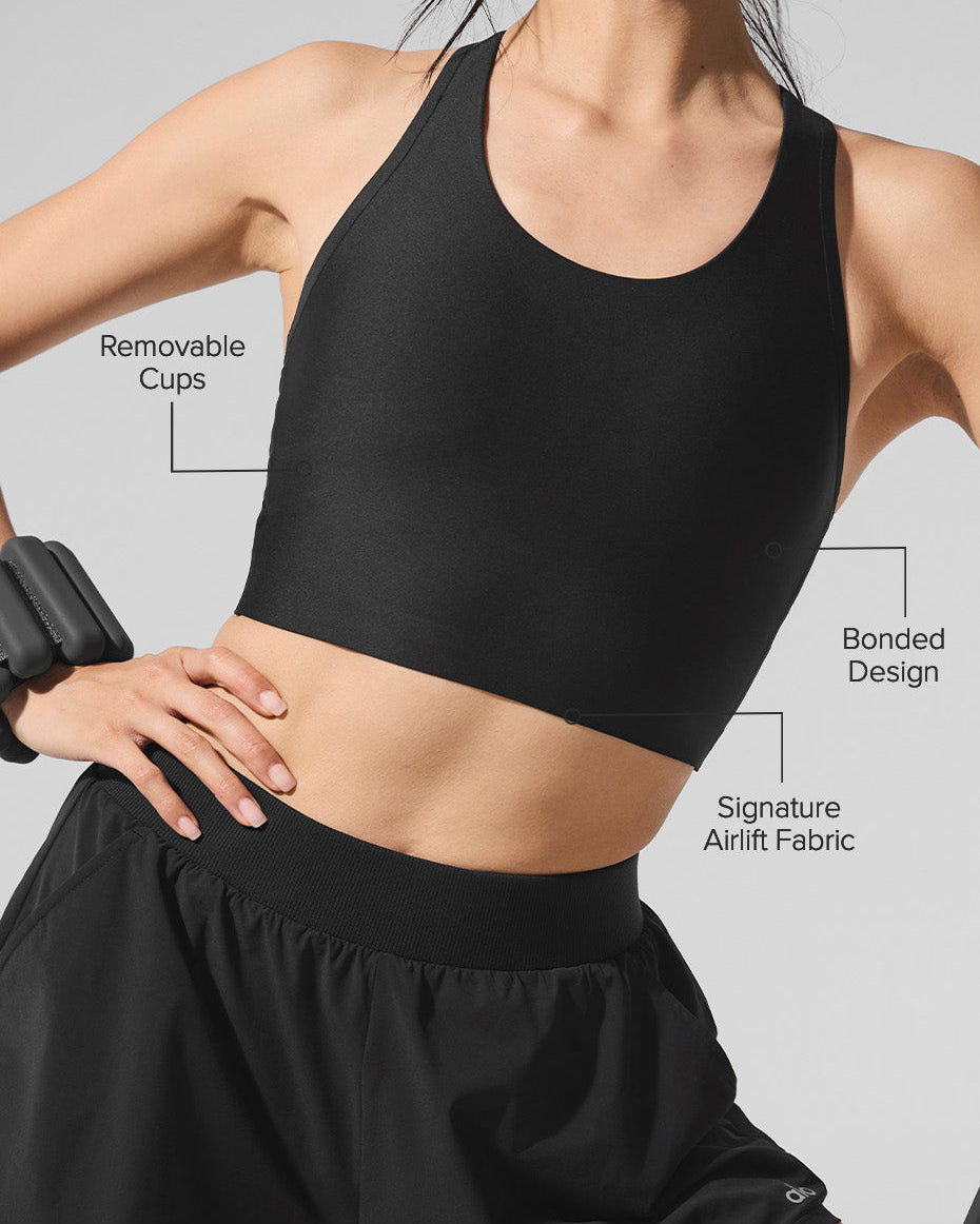 Airlift Super Sleek Bra Tank - Black