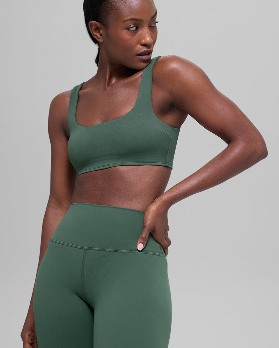 ALO Softsculpt Precision Bra - Clover Green