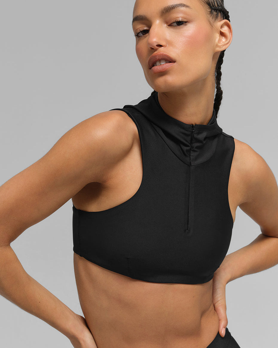 Airlift Light Speed Hooded Bra - Black