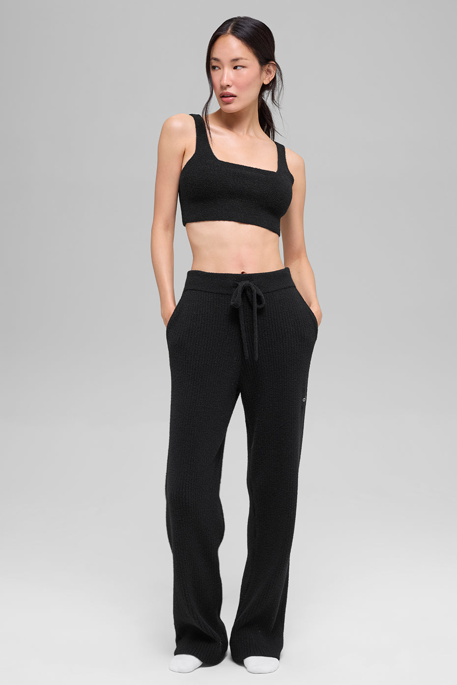 Snuggle Up Sweater Bra - Black