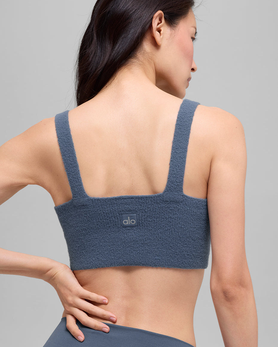 Snuggle Up Sweater Bra - Bluestone