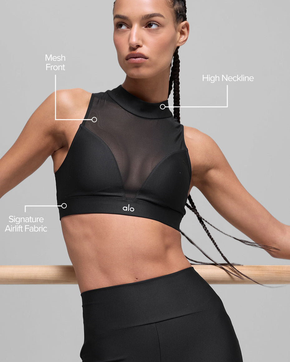 Airlift Mesh Infatuation Bra - Black