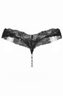 Lace Pearl Crotch Thong