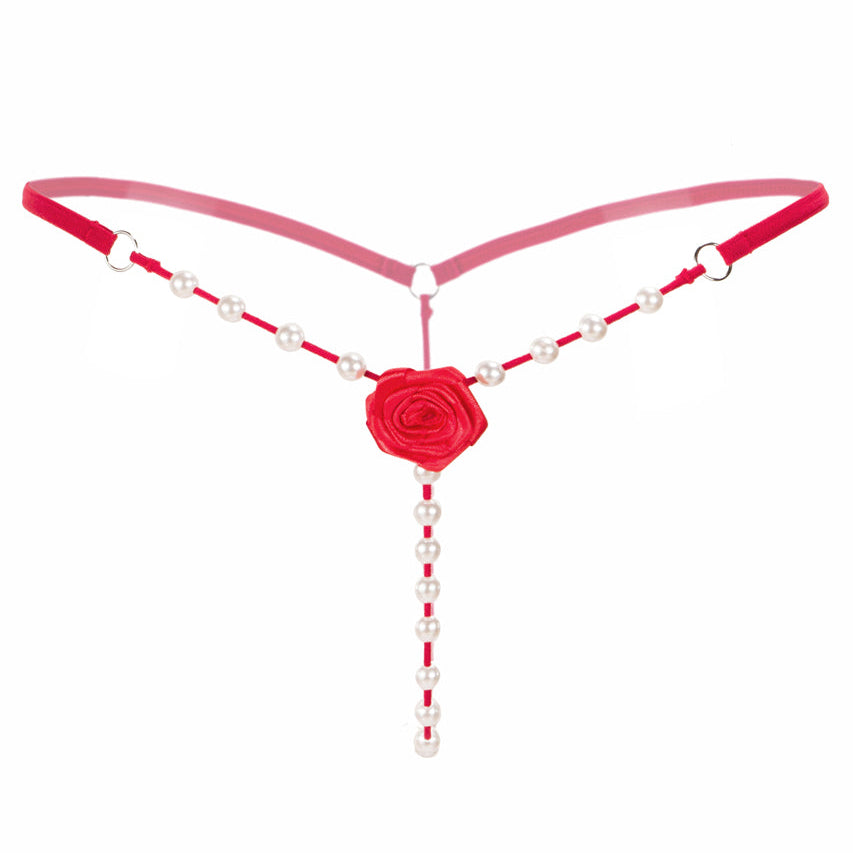 Rose Pearl Thong