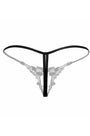 Embroidered Pearl Thong