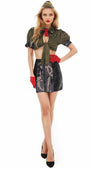 Retro Army Girl Costume