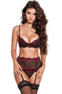 Cutesy Contrast Lace Bra Set