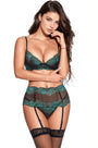 Cutesy Contrast Lace Bra Set