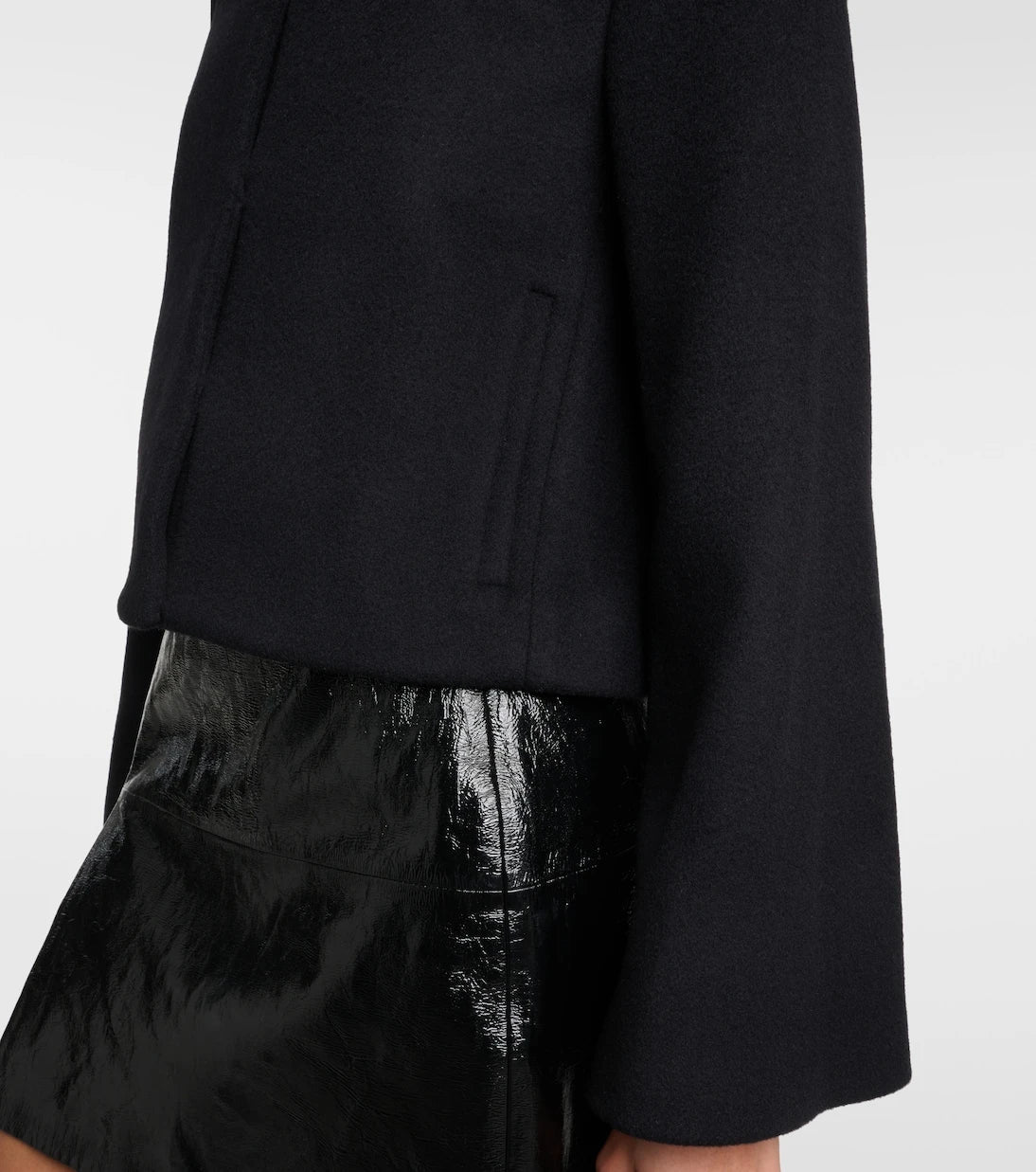 Proenza Schouler - جاكيت قصير من مزيج الصوف