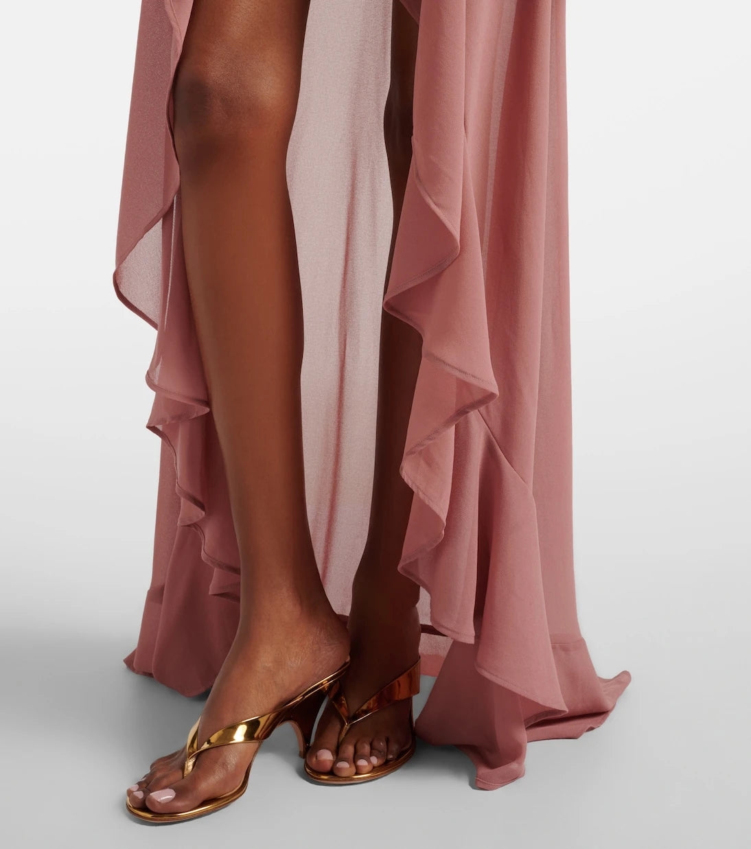 Bananhot - Giselle asymmetric tiered maxi dress