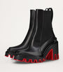 Christian Louboutin Black Marchacroche Dune Leather Heeled Boots 85