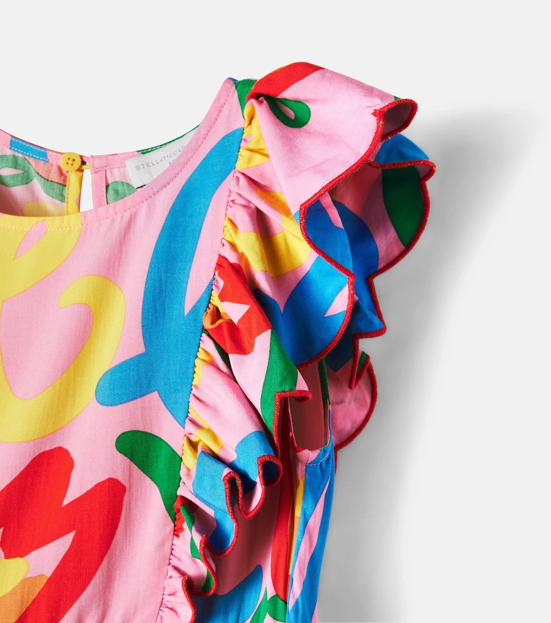 Stella McCartney Kids - Printed ruffled dress
