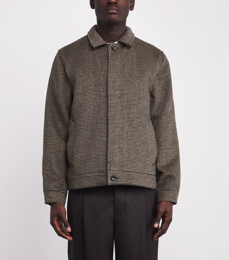 Multi Houndstooth Bomber Jacket