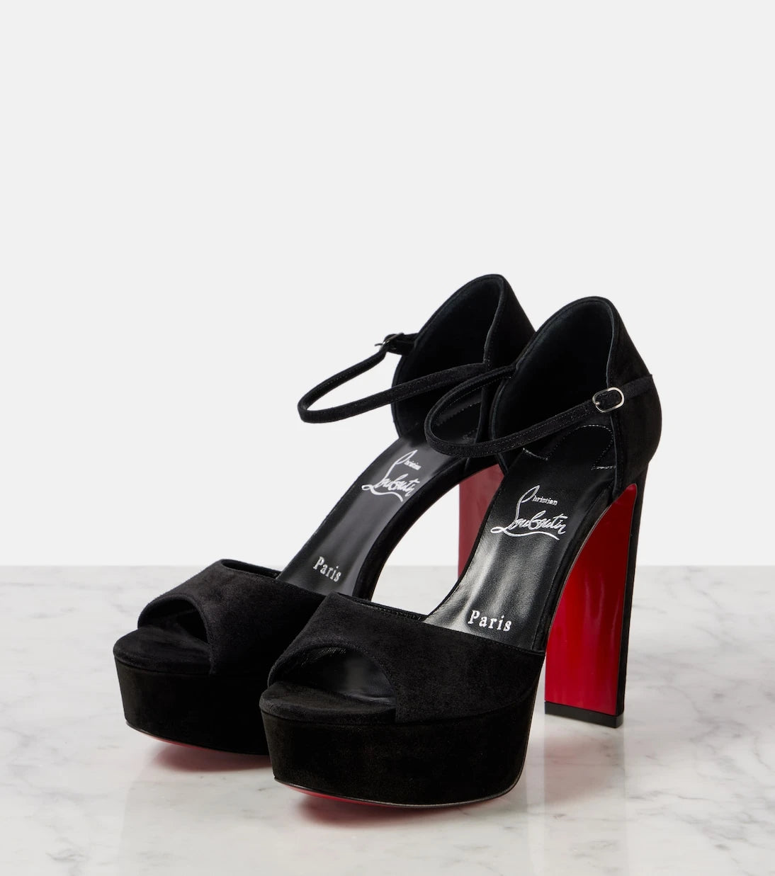 Christian Louboutin - Sandaloo 130 suede sandals